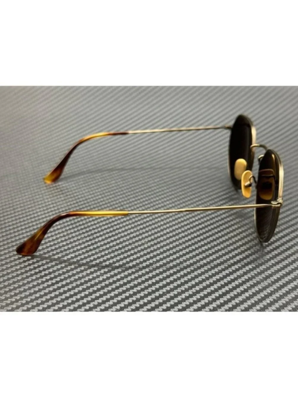 New Ray-Ban Men Matte Brown Titanium Sunglasses 53-20-145